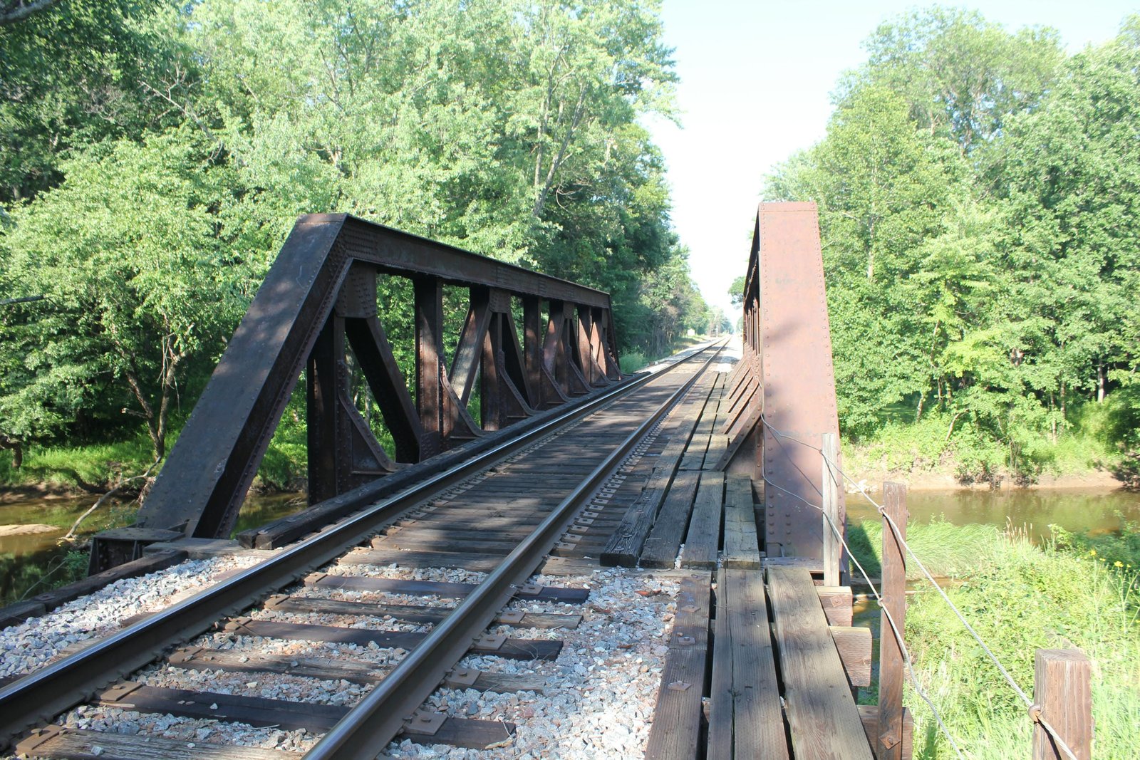 Looking north